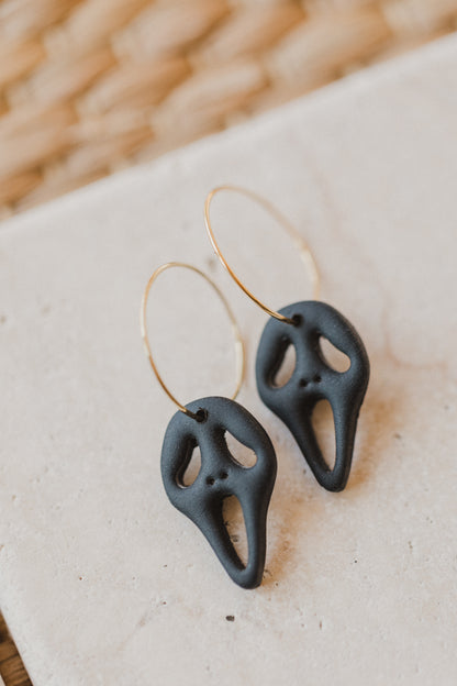 Halloween Ohrringe Geist  aus Polymer Ton