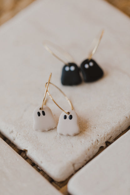 GHOST - kleine Geist Ohrringe aus Polymer Ton