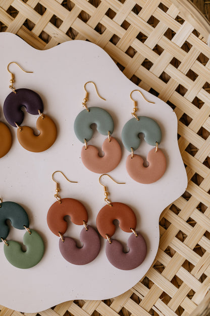 MARJA - small drop earrings gold