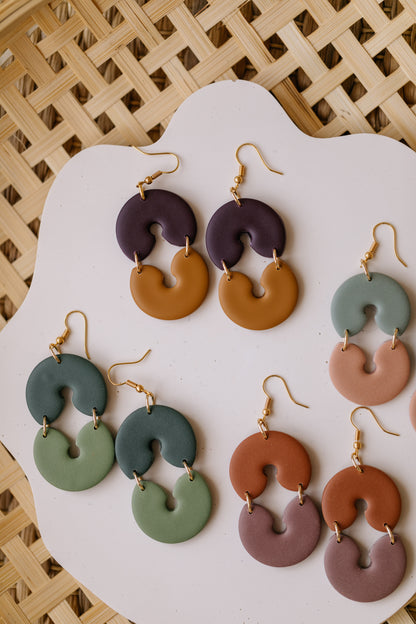 MARJA - small drop earrings gold