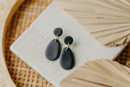 Polymer Clay Earring in Eucalyptus Green