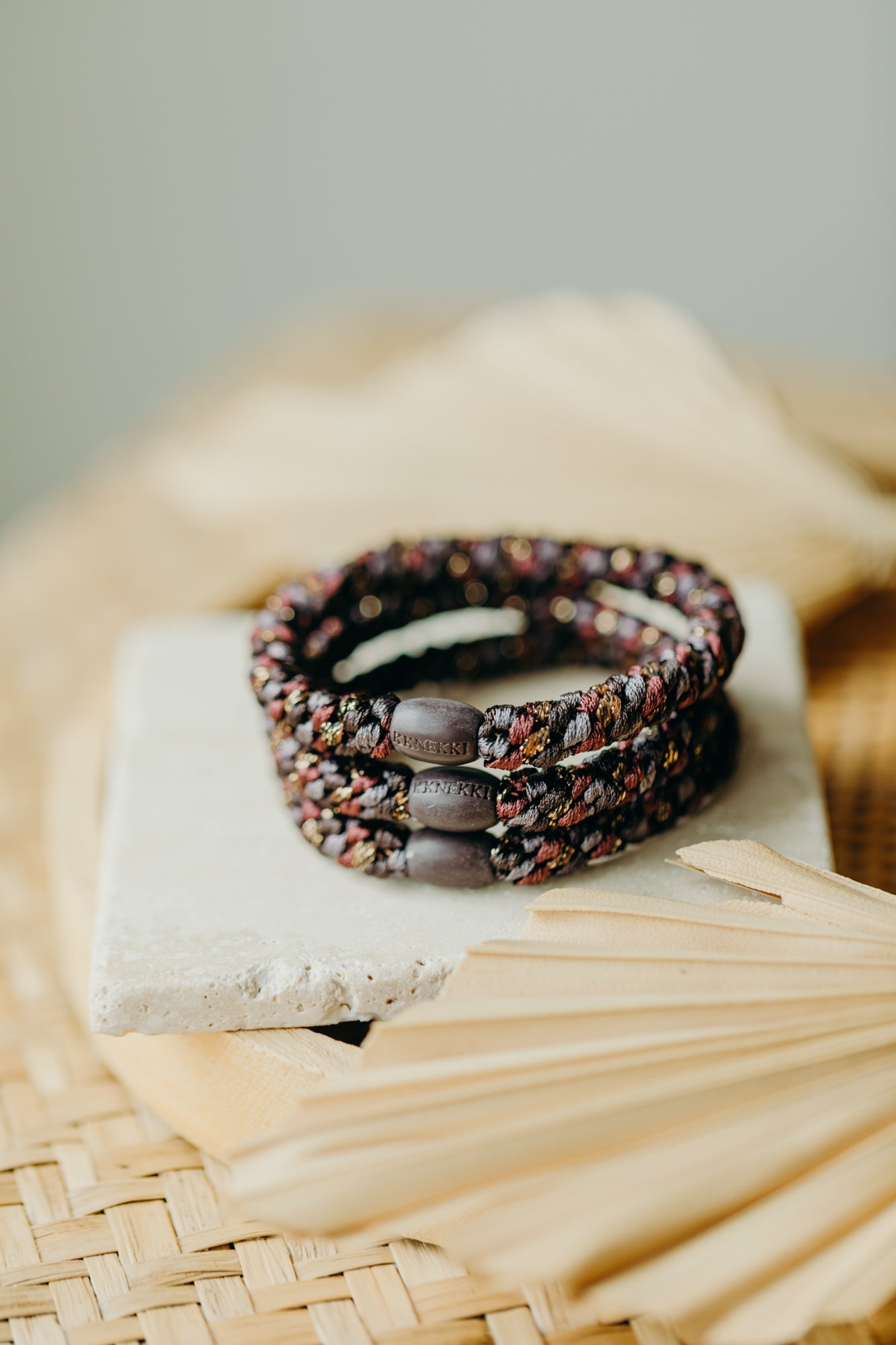 KKNEKKI Haargummi Mix Cedar Coffe Glitter