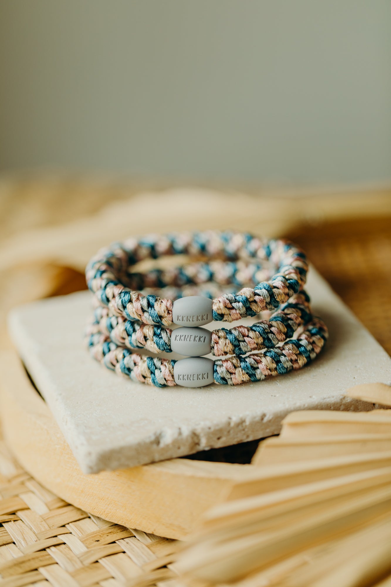 KKNEKKI Haargummi Mix Dusty &amp; Blue Dusty Rose