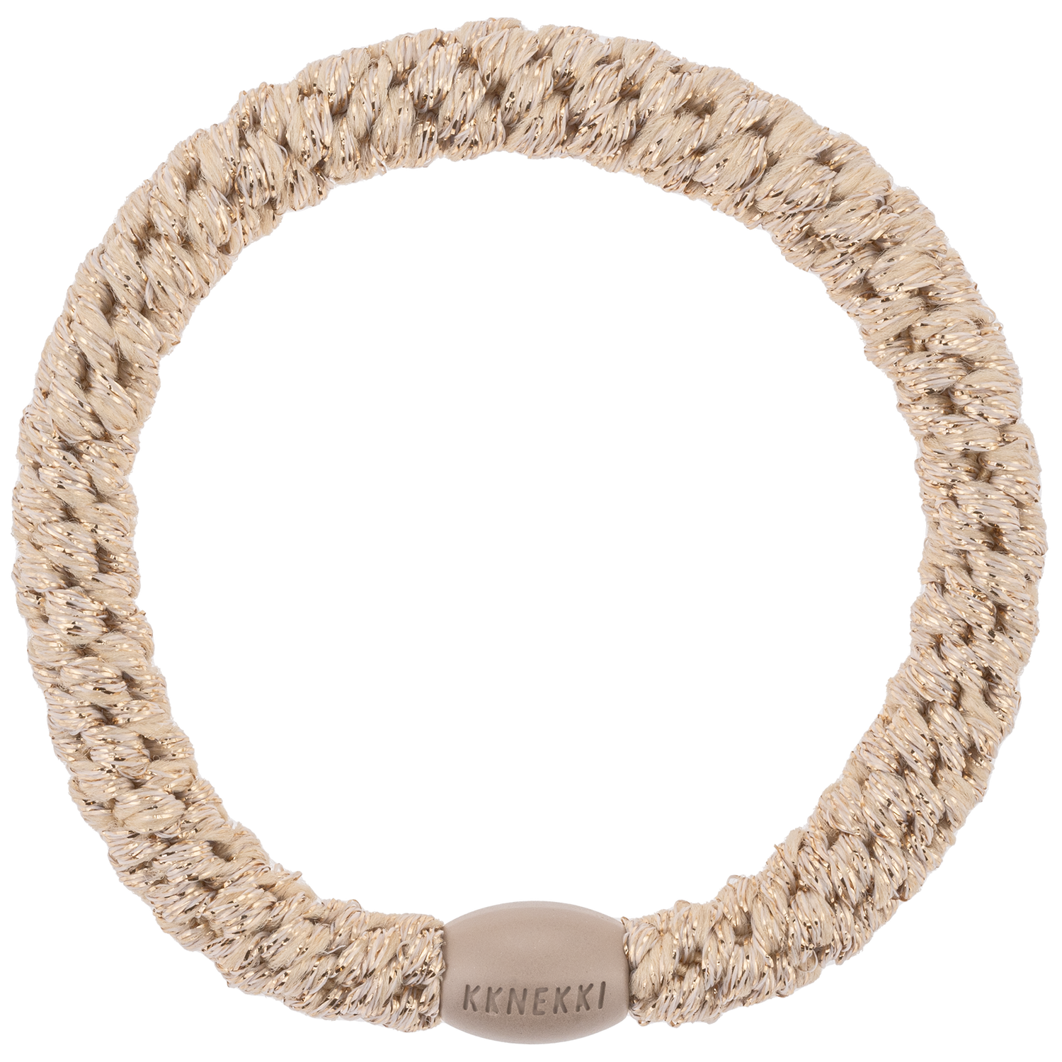 KKNEKKI Hair Tie Beige Glitter