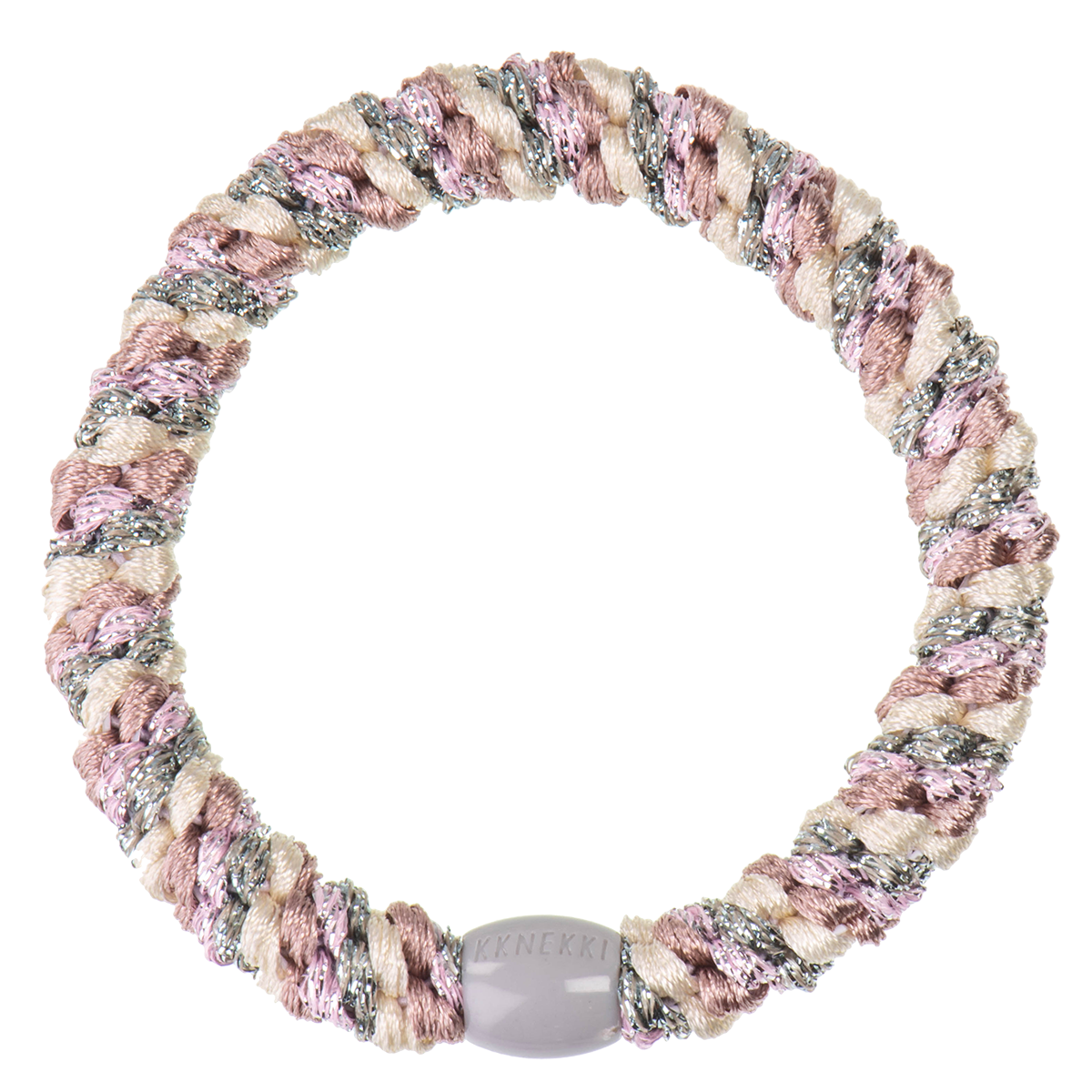 KKNEKKI Hair Tie Mix Dusty Green Light Pink Glitter