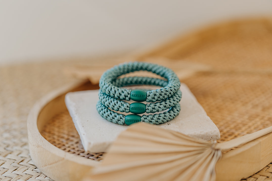 KKNEKKI Hair Tie Faded Green