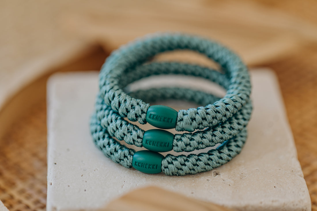 KKNEKKI Hair Tie Faded Green