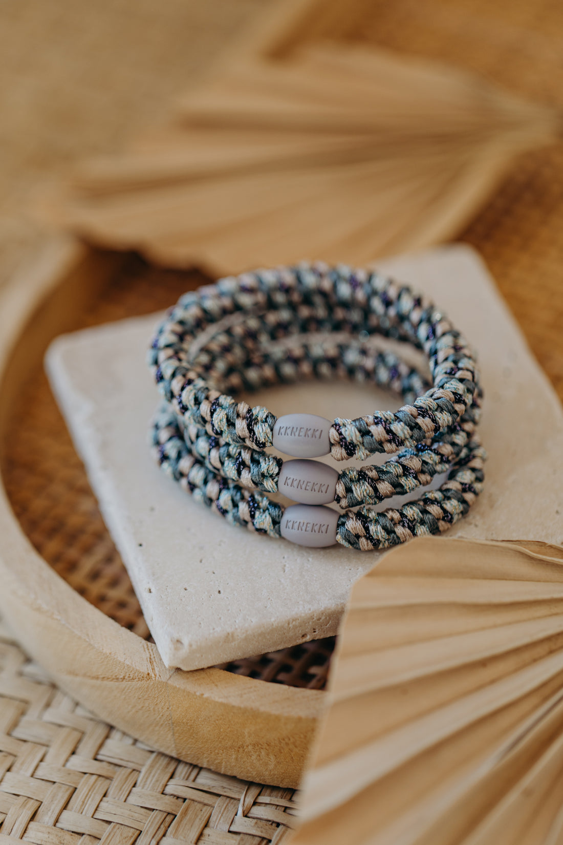 KKNEKKI Hair Tie Mix Teal Purple