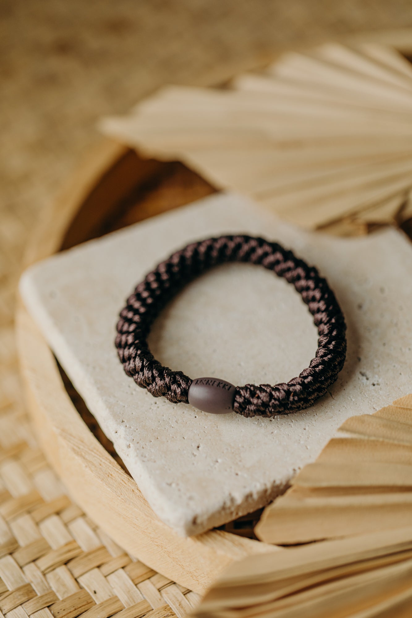 KKNEKKI Haargummi Braun