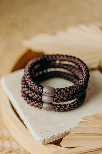 KKNEKKI Haargummi Braun