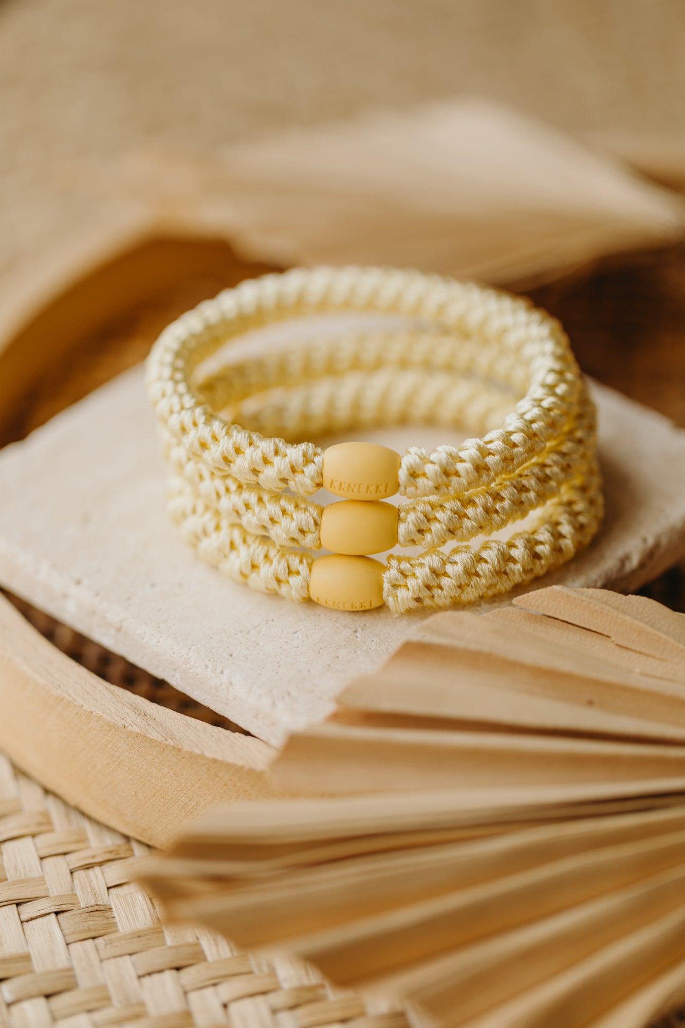 KKNEKKI Hair Tie Light Yellow