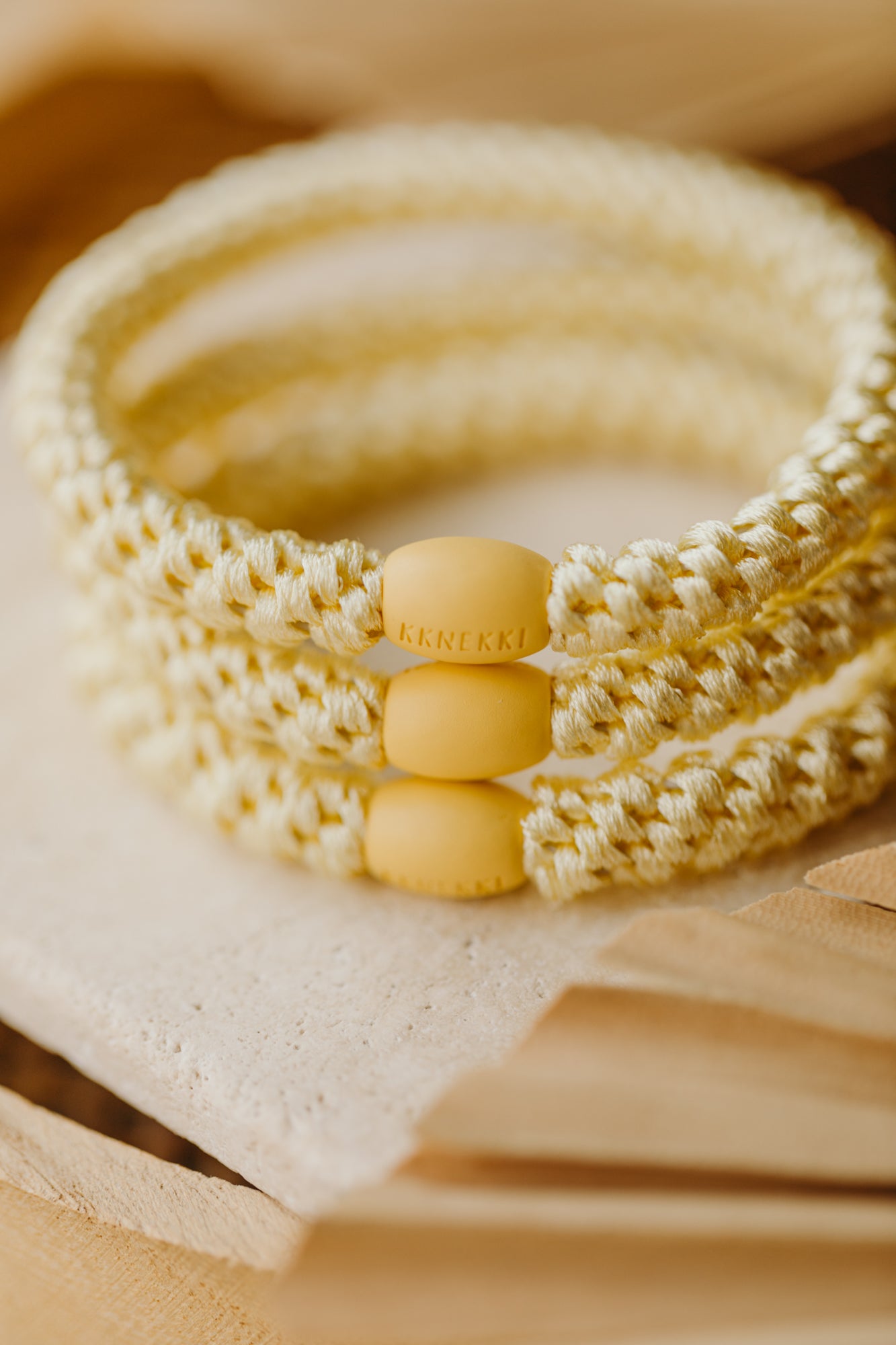 KKNEKKI Hair Tie Light Yellow