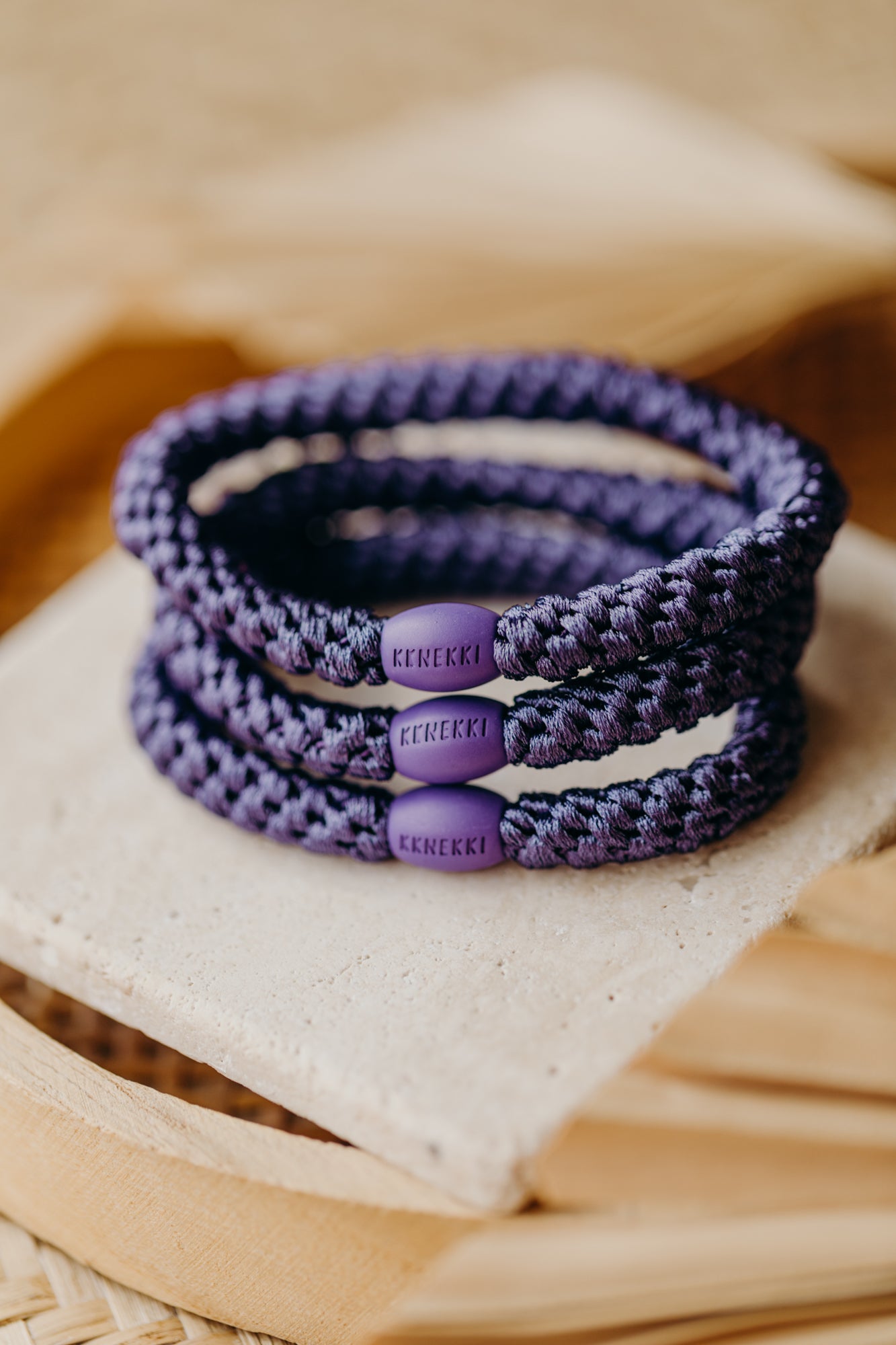 KKNEKKI Haargummi Purple