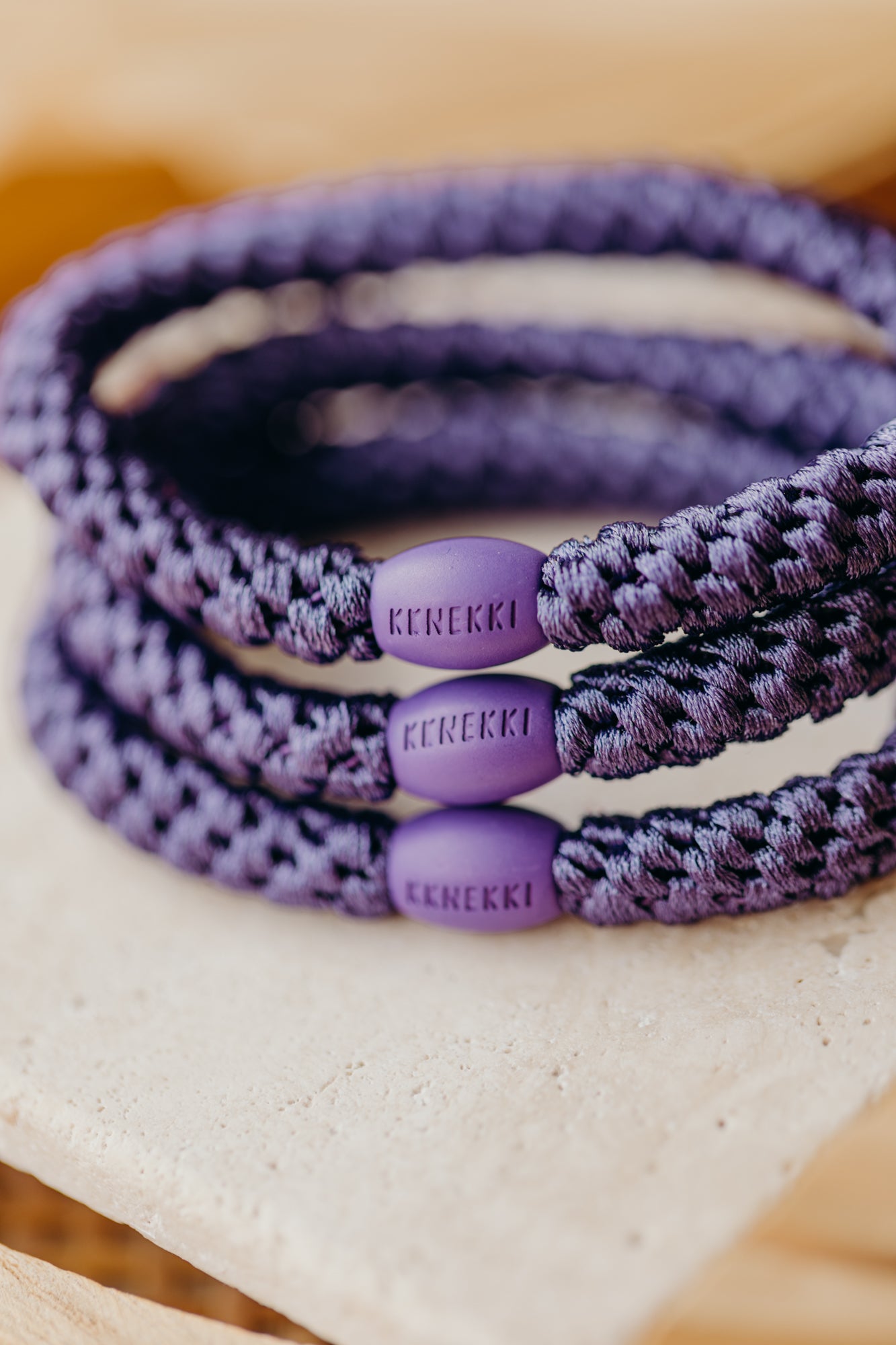 KKNEKKI Haargummi Purple