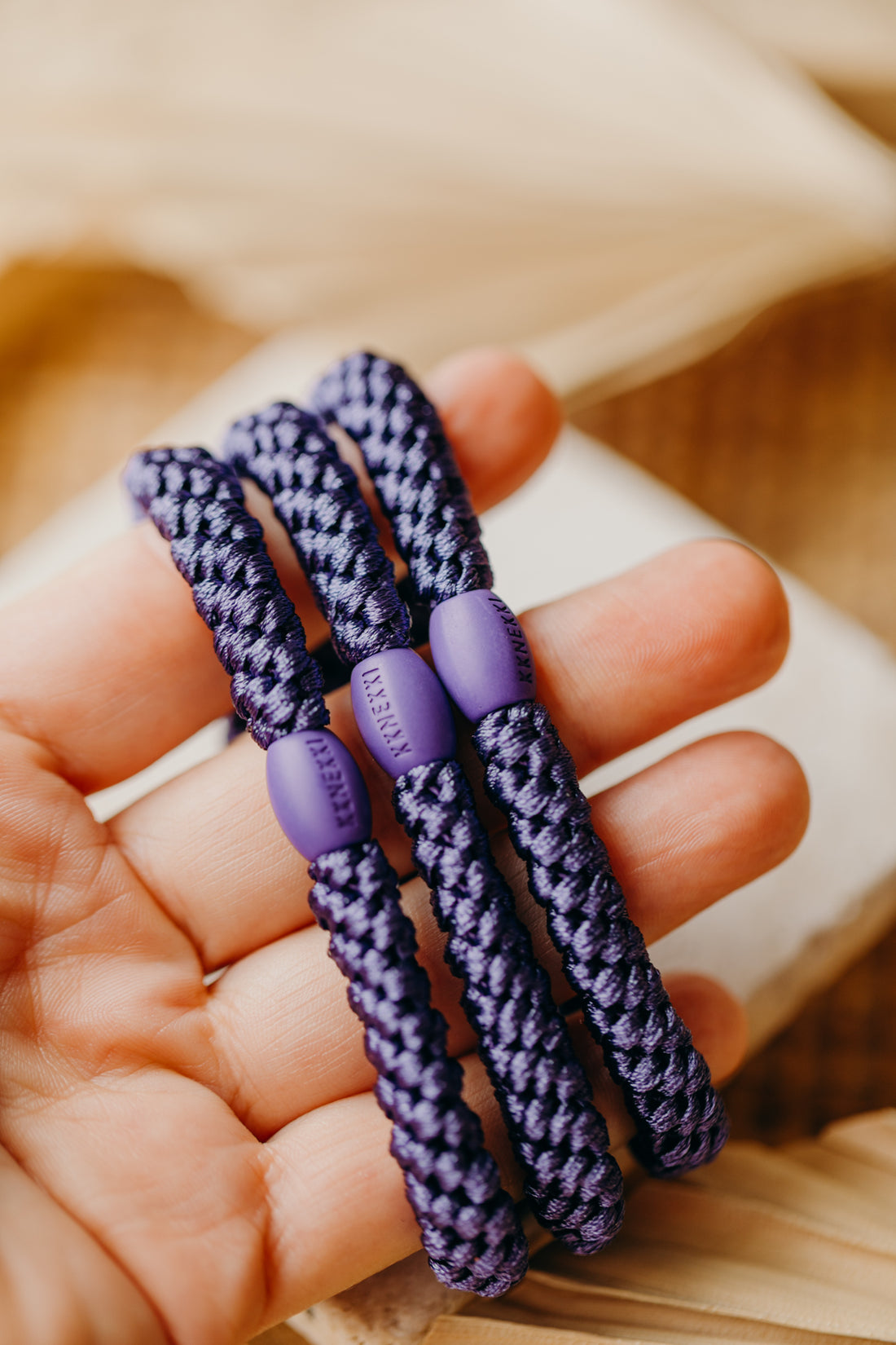 KKNEKKI Haargummi Purple