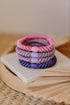 KKNEKKI Haargummi Set 057: 4 Haargummis im Set Bubble Gum, Pearl Lavendel, Lavendel und Purple