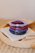 KKNEKKI Haargummi Set 060: 4 Haargummis im Set Lavendel, Rosewood, Purple und Navi