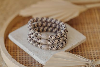 KKNEKKI Hair Tie Mole Beige Glitter