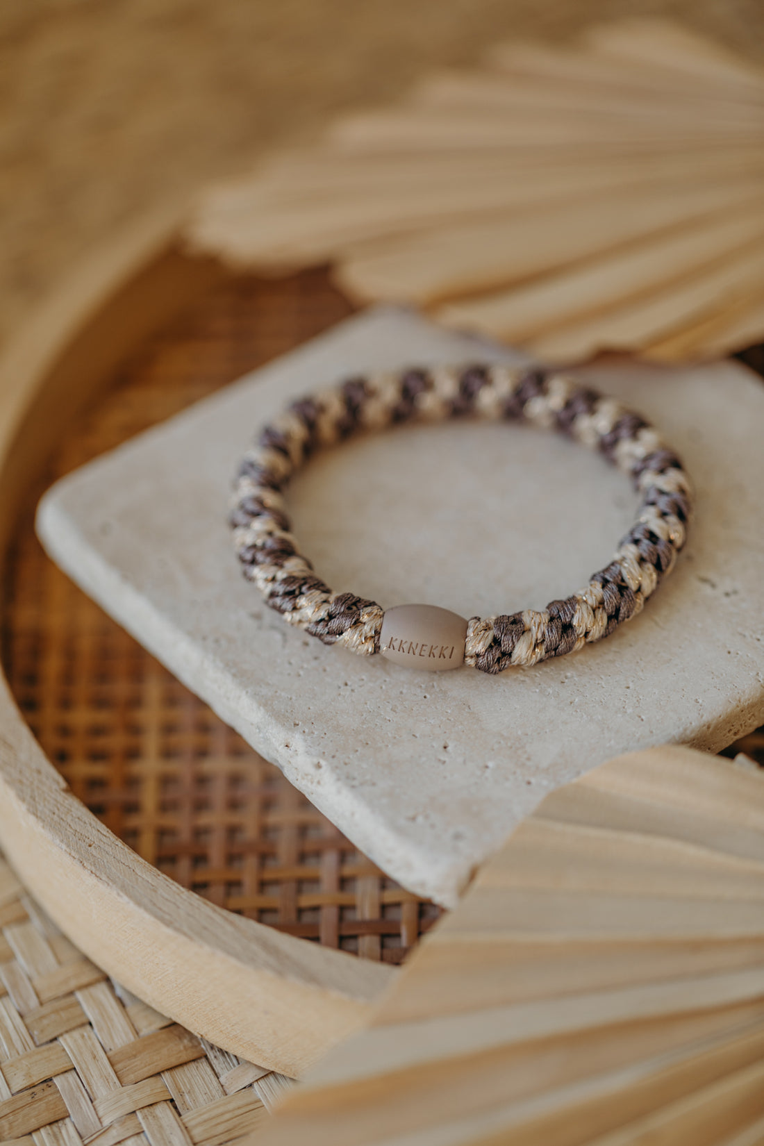 KKNEKKI Haargummi Mole Beige Glitter