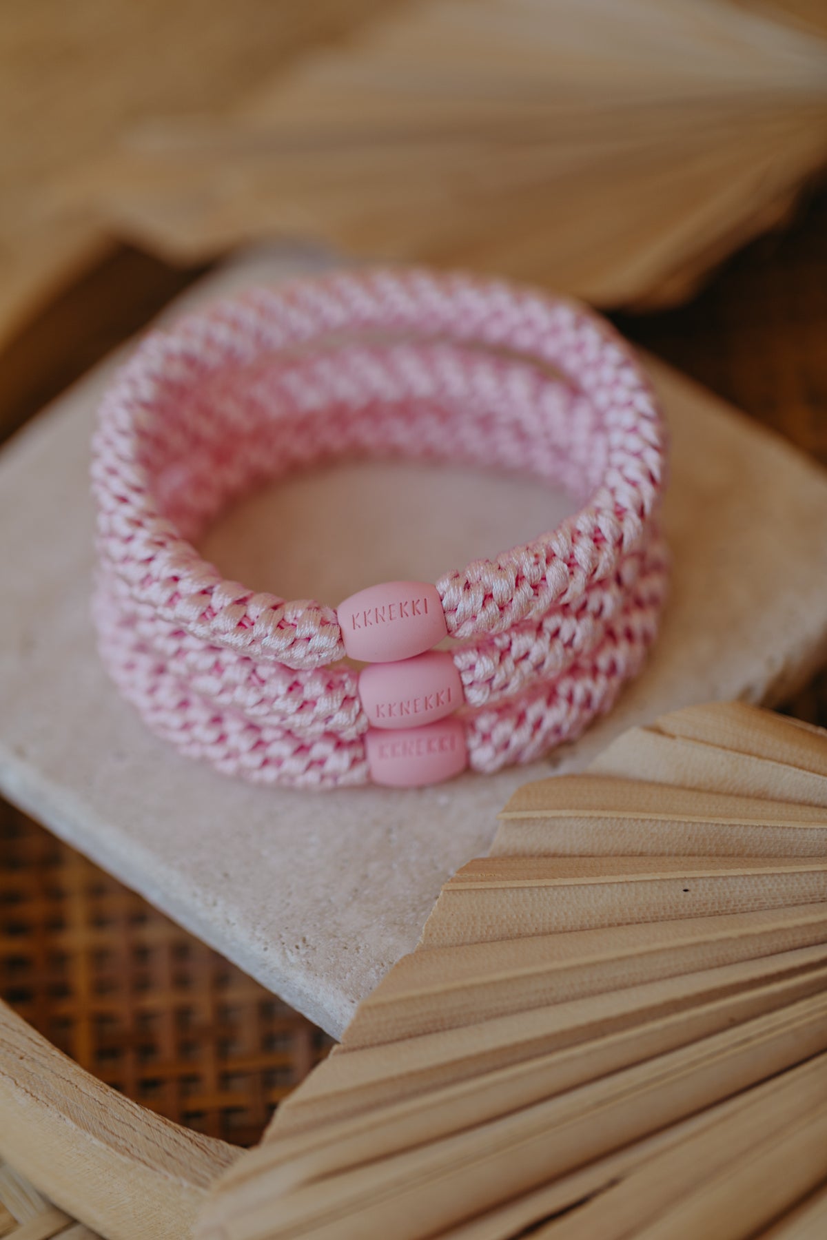 KKNEKKI Haargummi Pink