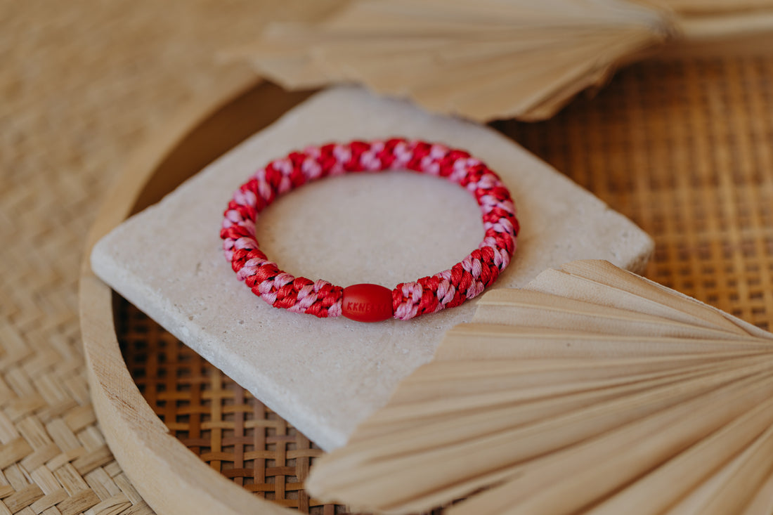 KKNEKKI Haargummi Red Bubblegum Stripe