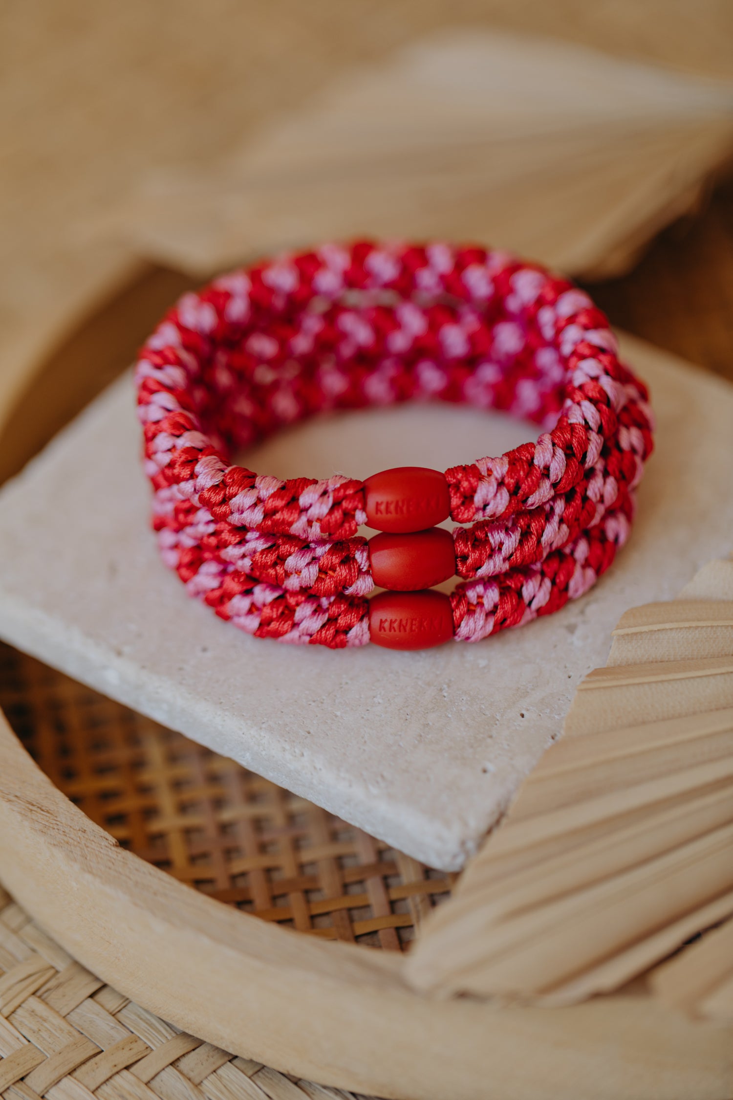 KKNEKKI Haargummi Red Bubblegum Stripe