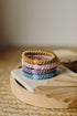 KKNEKKI Haargummi Set 046: 4 Haargummis im Set Sky Blue, Pearl Lavendel, Pink und Mustard