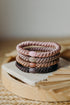 KKNEKKI Haargummi Set 050: 4 Haargummis im Set Dove, Dusty Rose, Nougat und Braun