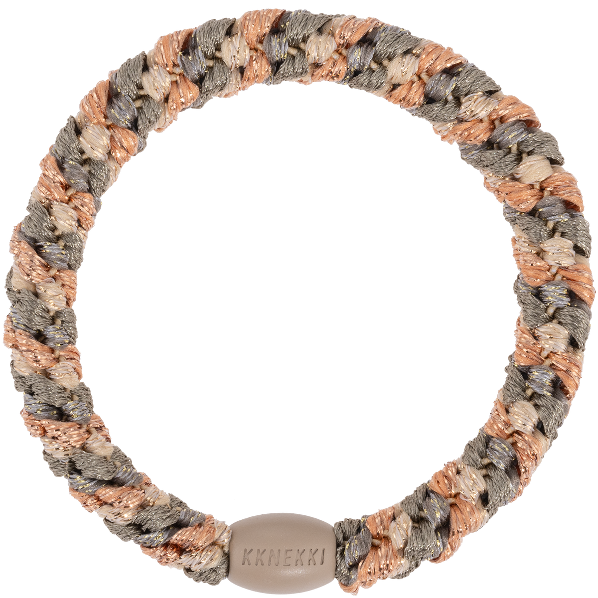KKNEKKI Haargummi Rosegold Cameo Glitter Mix