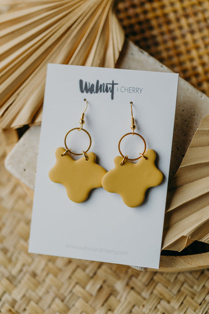 LONI - gelbe Polymer Ton Ohrringe