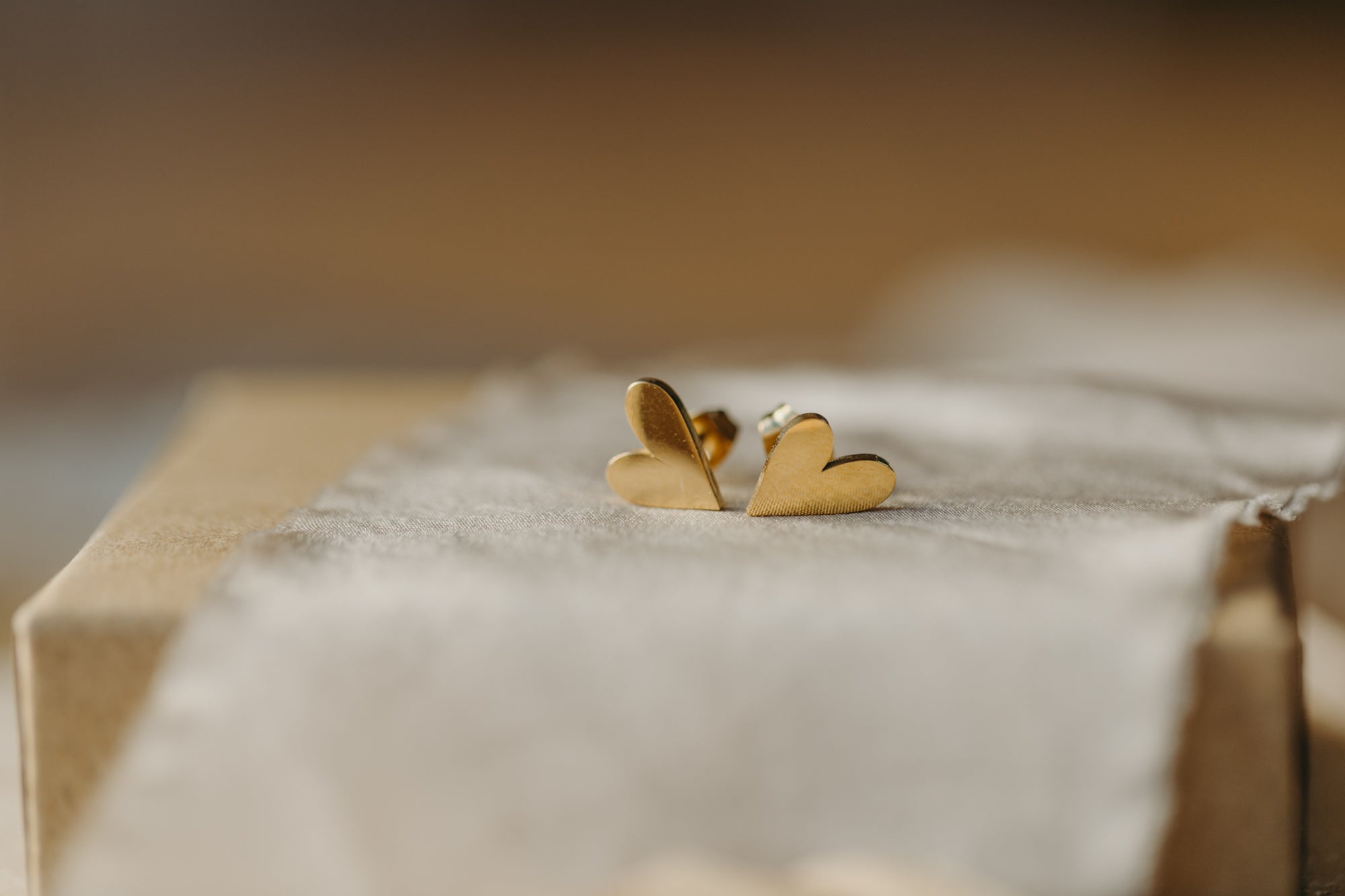 Ohrstecker längliches Herz