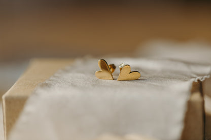 Ohrstecker längliches Herz