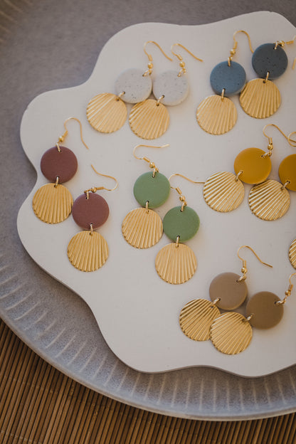 MARJA - small drop earrings gold