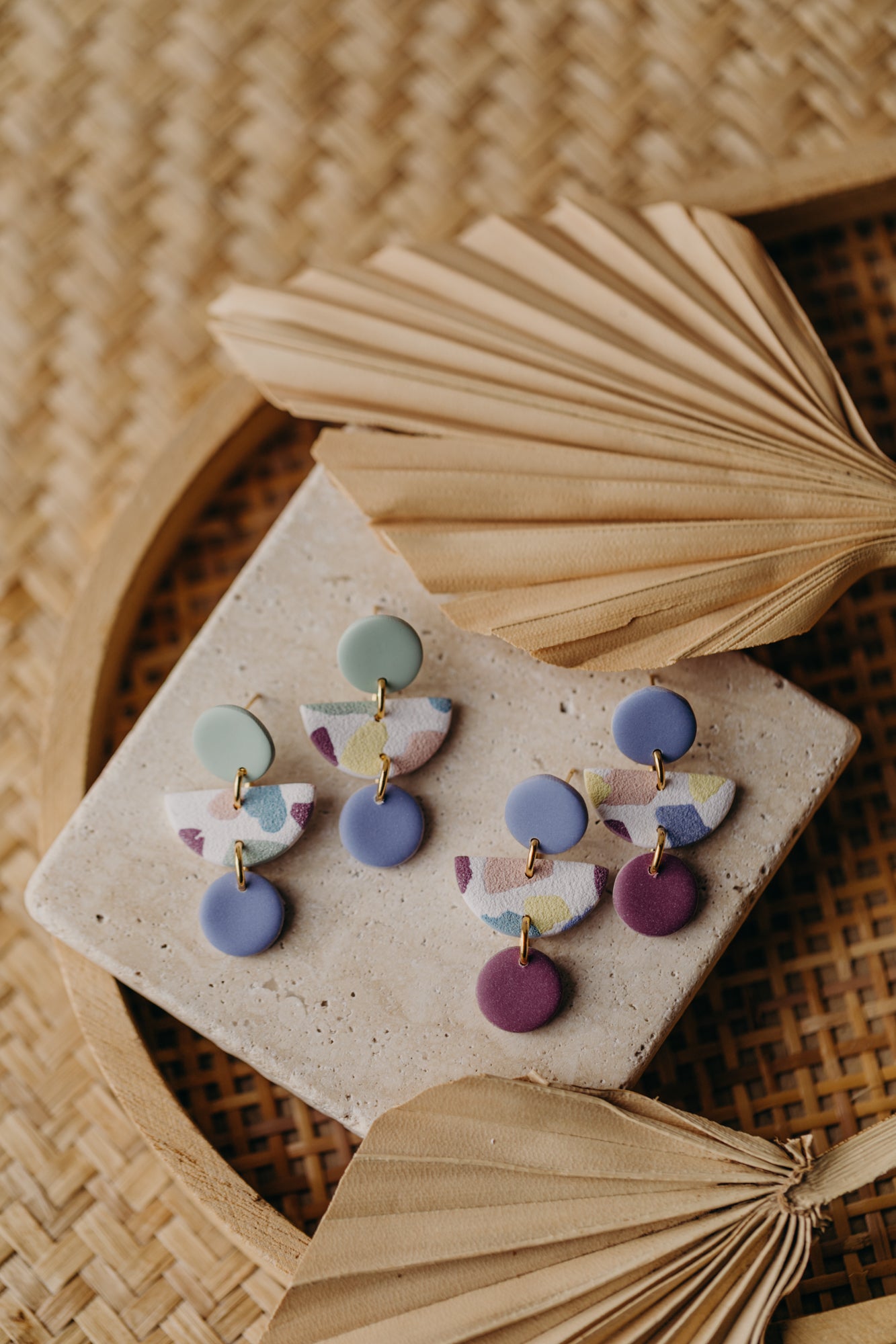MAILIN - bunte Ohrringe aus Polymer Ton
