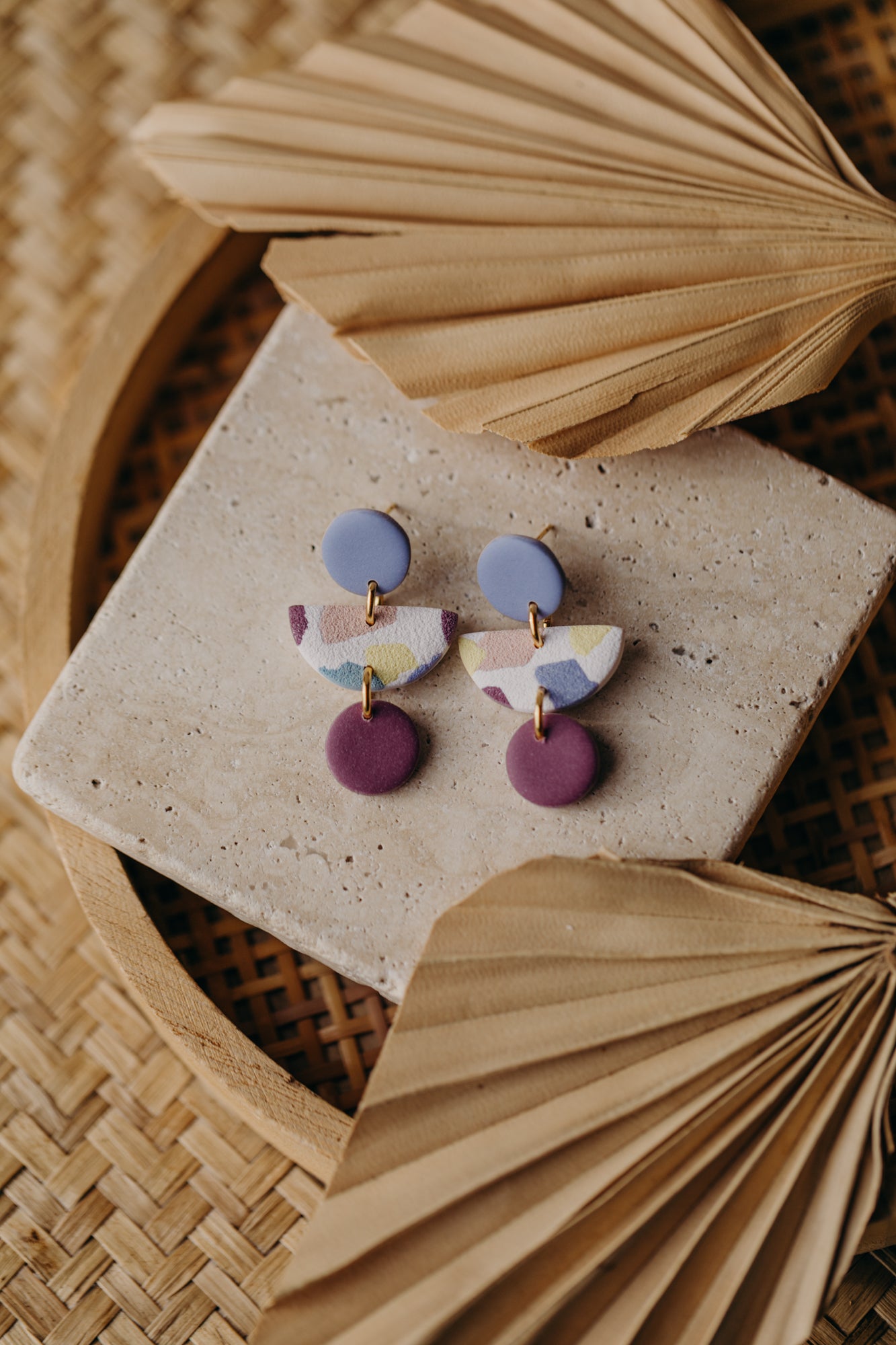 MAILIN - bunte Ohrringe aus Polymer Ton