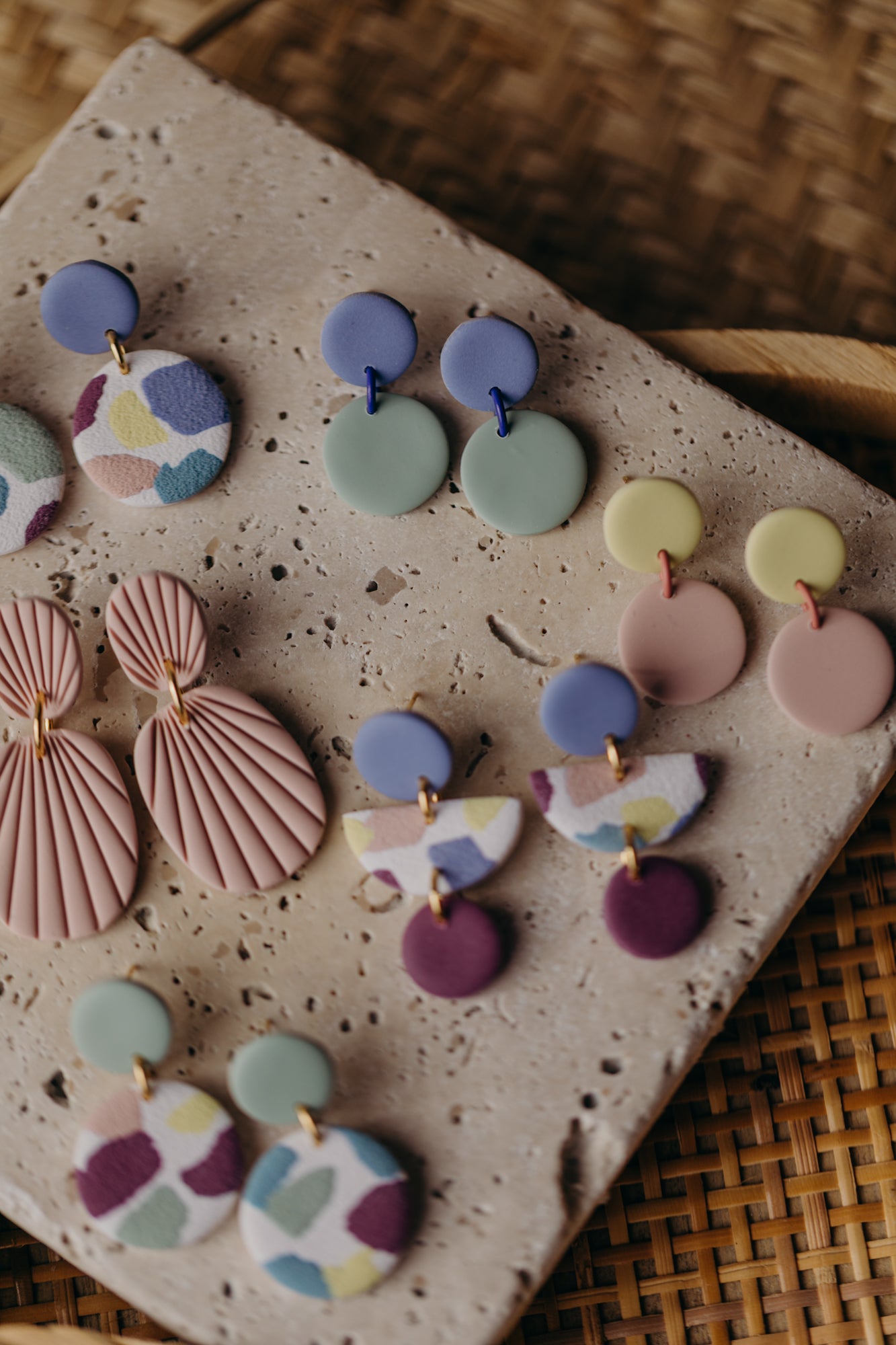 MAILIN - bunte Ohrringe aus Polymer Ton