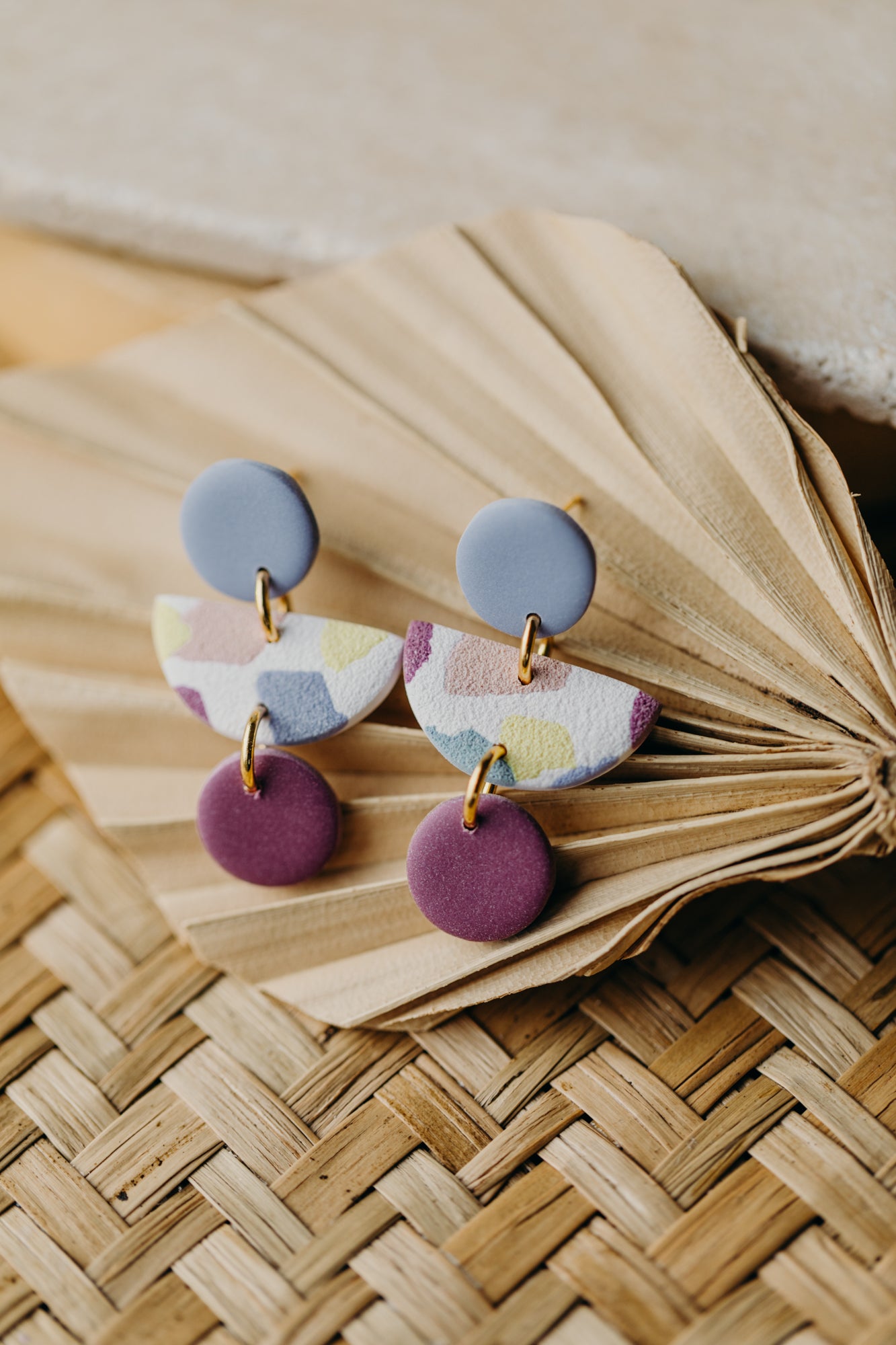 MAILIN - bunte Ohrringe aus Polymer Ton