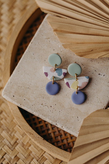 MAILIN - mehrfarbige Ohrringe aus Polymer Ton