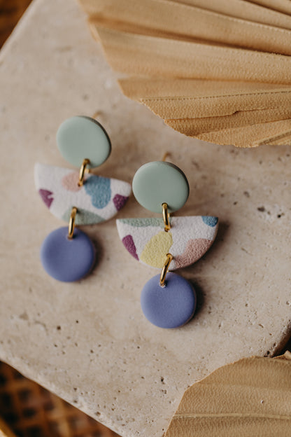 MAILIN - mehrfarbige Ohrringe aus Polymer Ton
