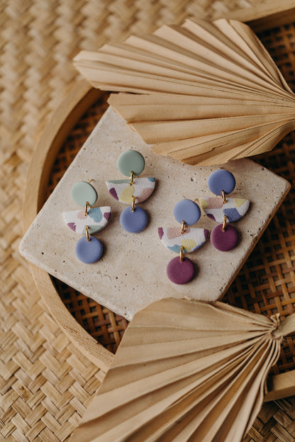 MAILIN - mehrfarbige Ohrringe aus Polymer Ton