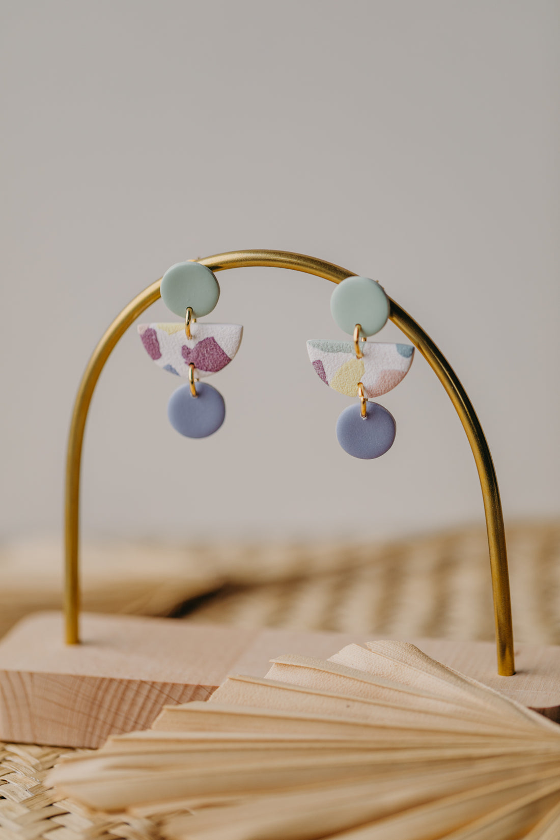 MAILIN - mehrfarbige Ohrringe aus Polymer Ton