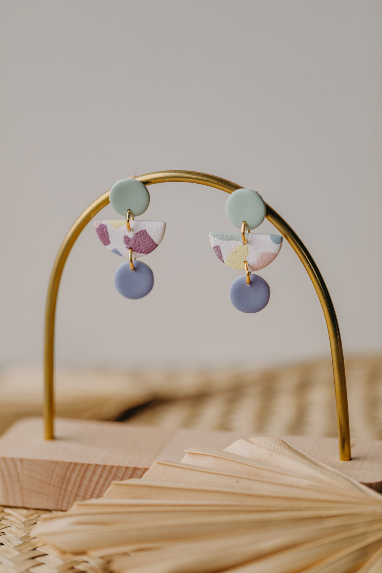 MAILIN - mehrfarbige Ohrringe aus Polymer Ton