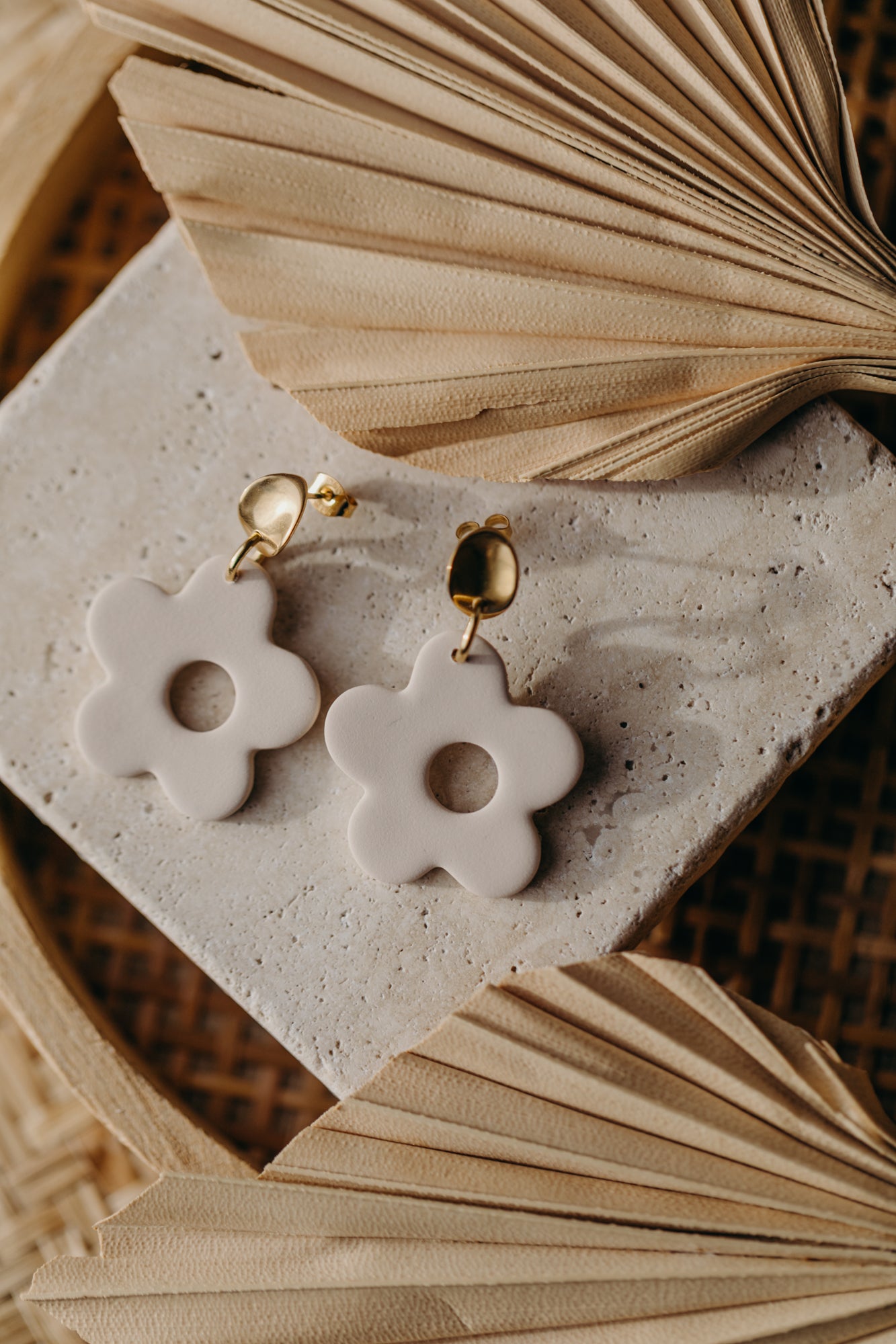 ZADI - Blumen Ohrringe in vanille