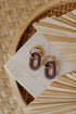 Mix&Match Creolen - Ohrringe oval Merlot