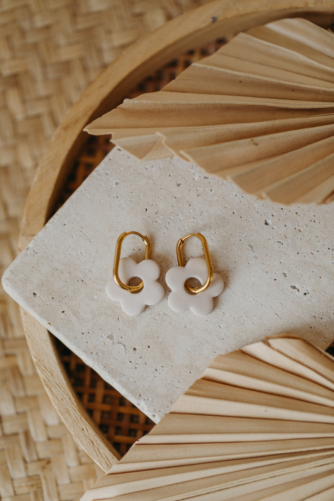 Mix&amp;Match Creolen - Daisy Ohrringe in Vanille