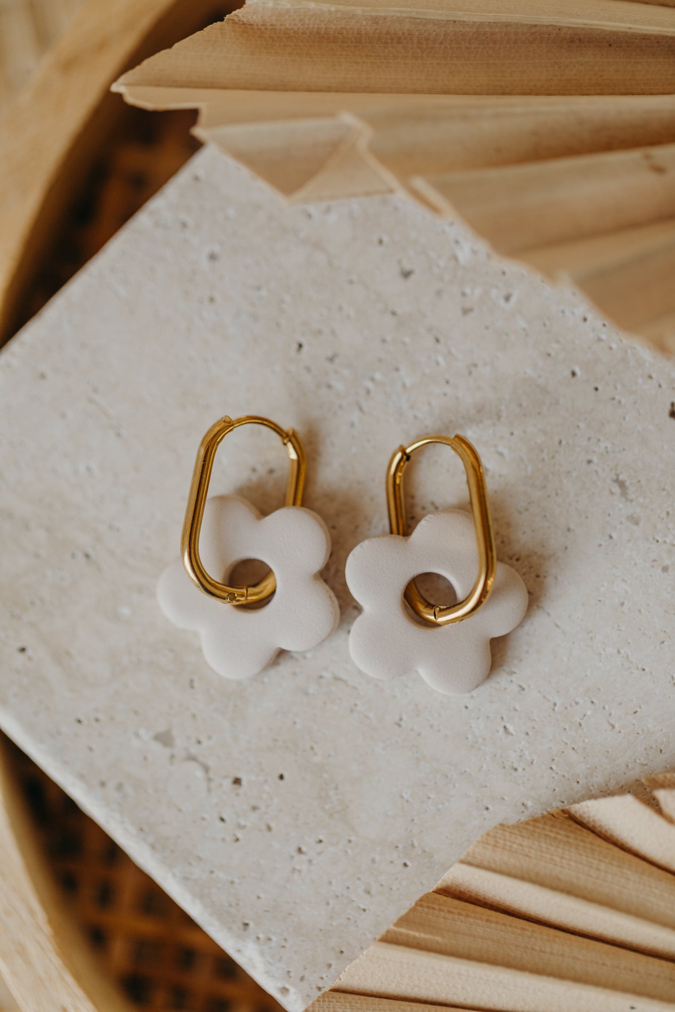 Mix&amp;Match Creolen - Daisy Ohrringe in Vanille