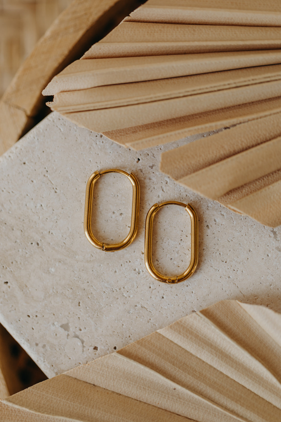 Mix&amp;Match Creolen aus Edelstahl oval