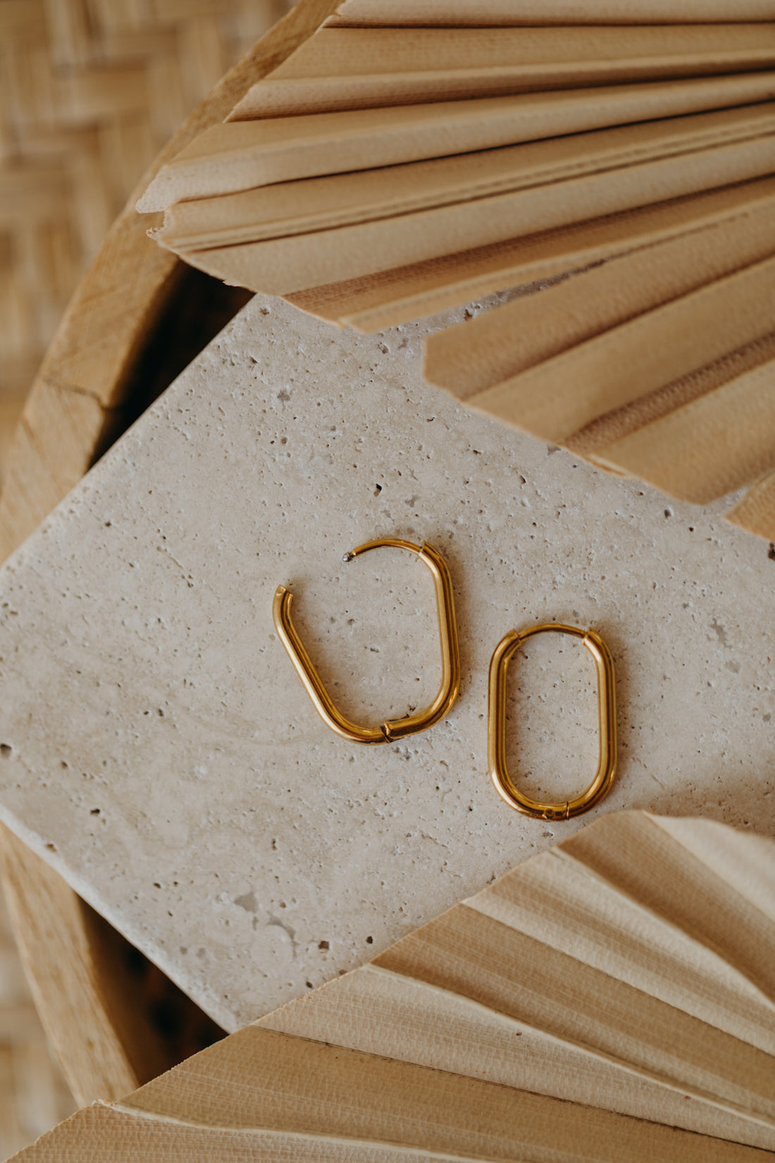 Mix&amp;Match Creolen aus Edelstahl oval