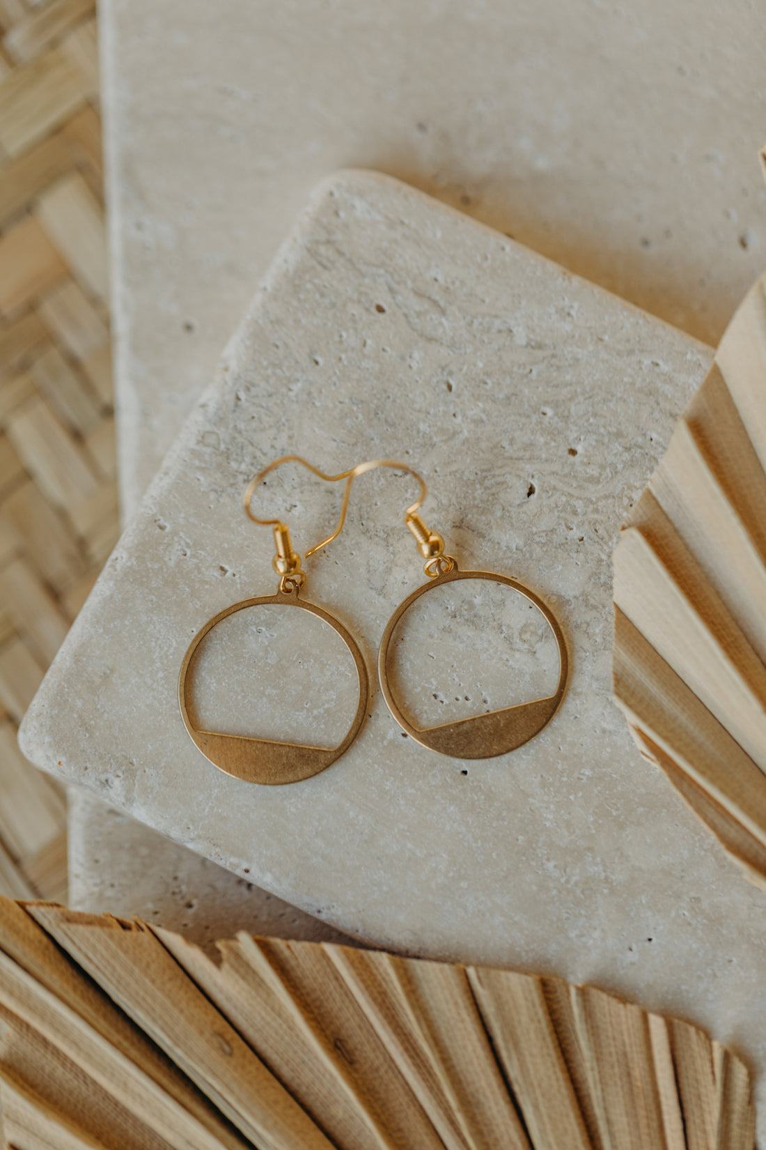 brass earrings drops