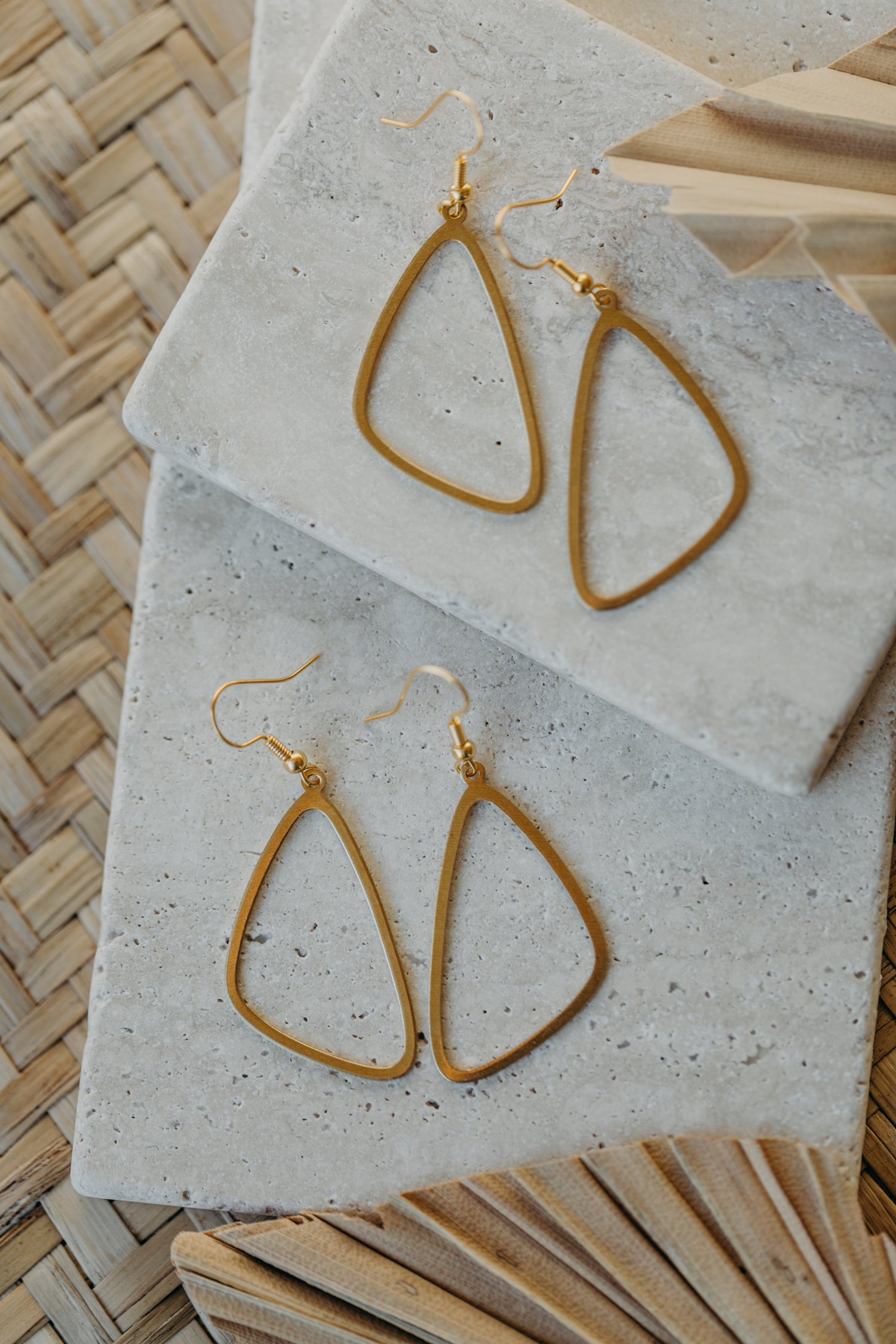 brass earrings drops